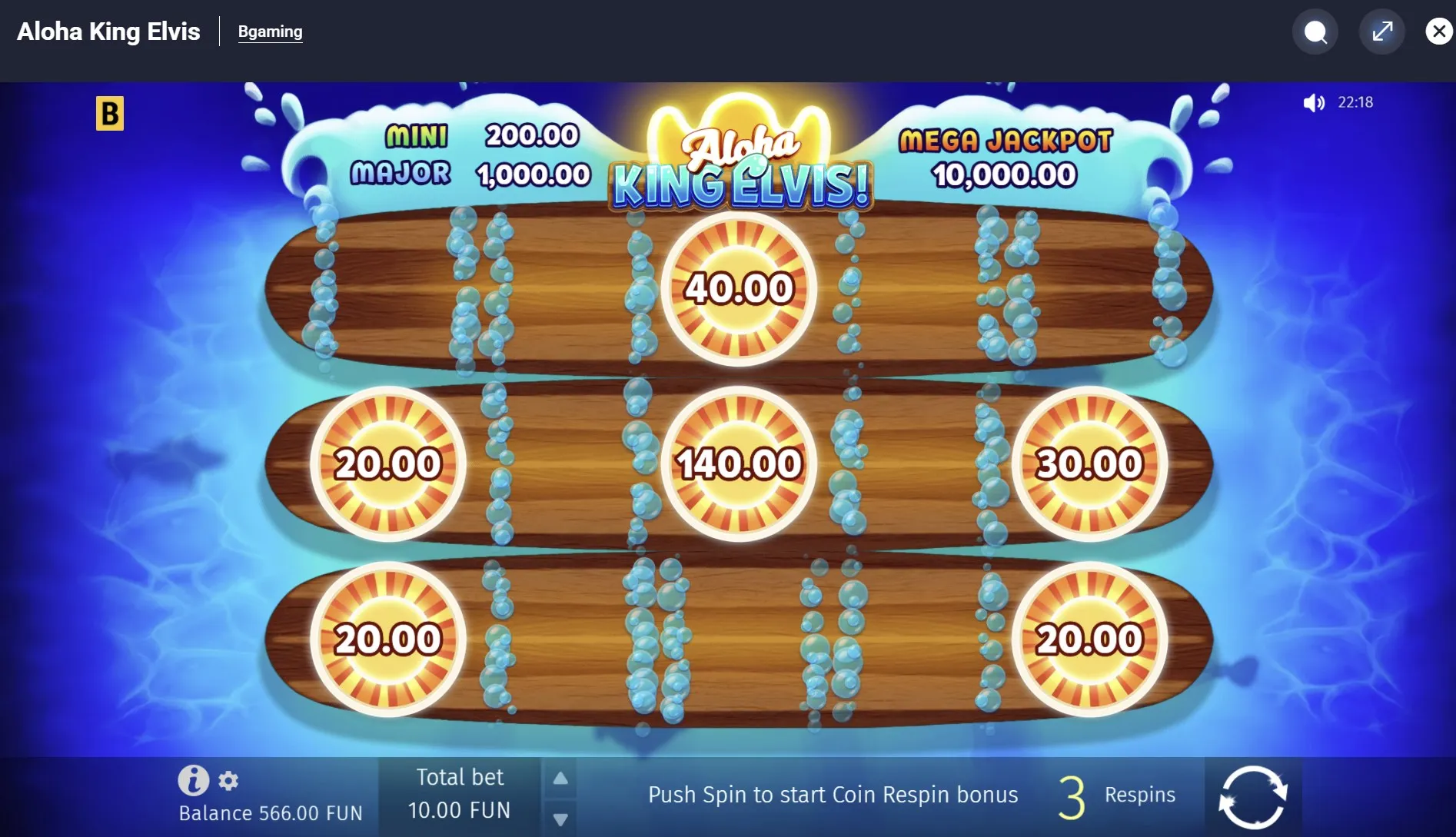 Social casino credits and game symbols
